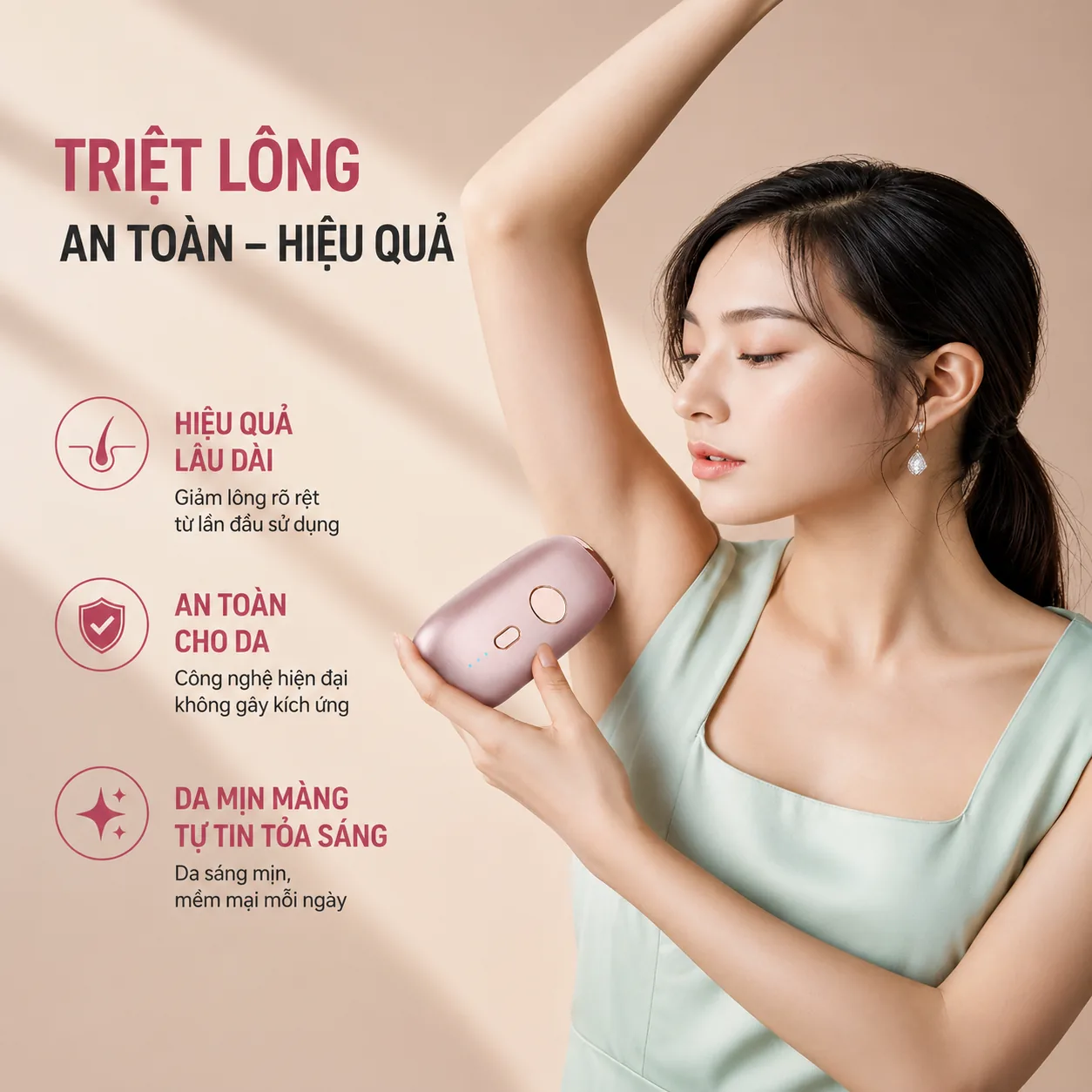 MLay T11 sử dụng cho vùng nách