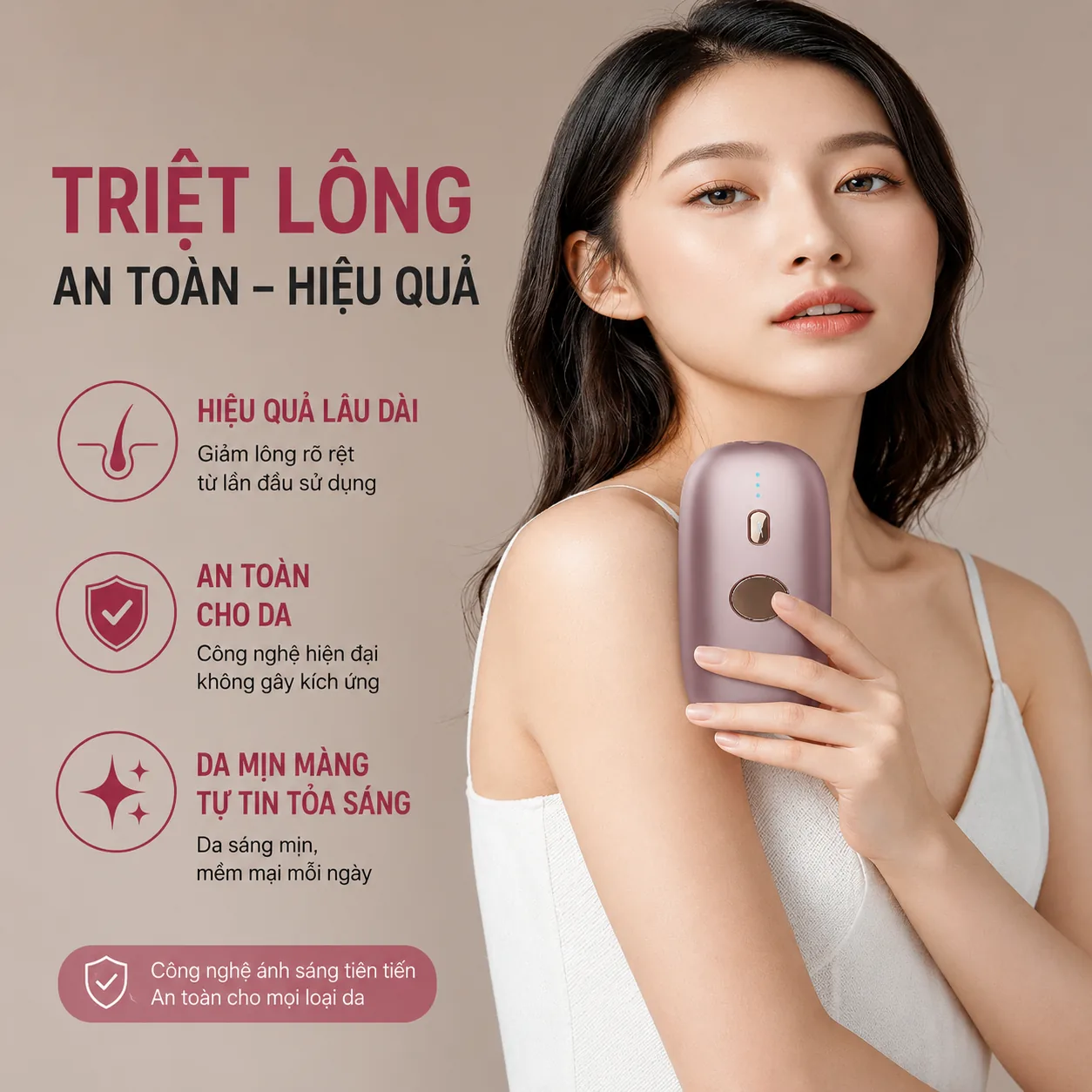 Thiết kế máy triệt lông MLay T11