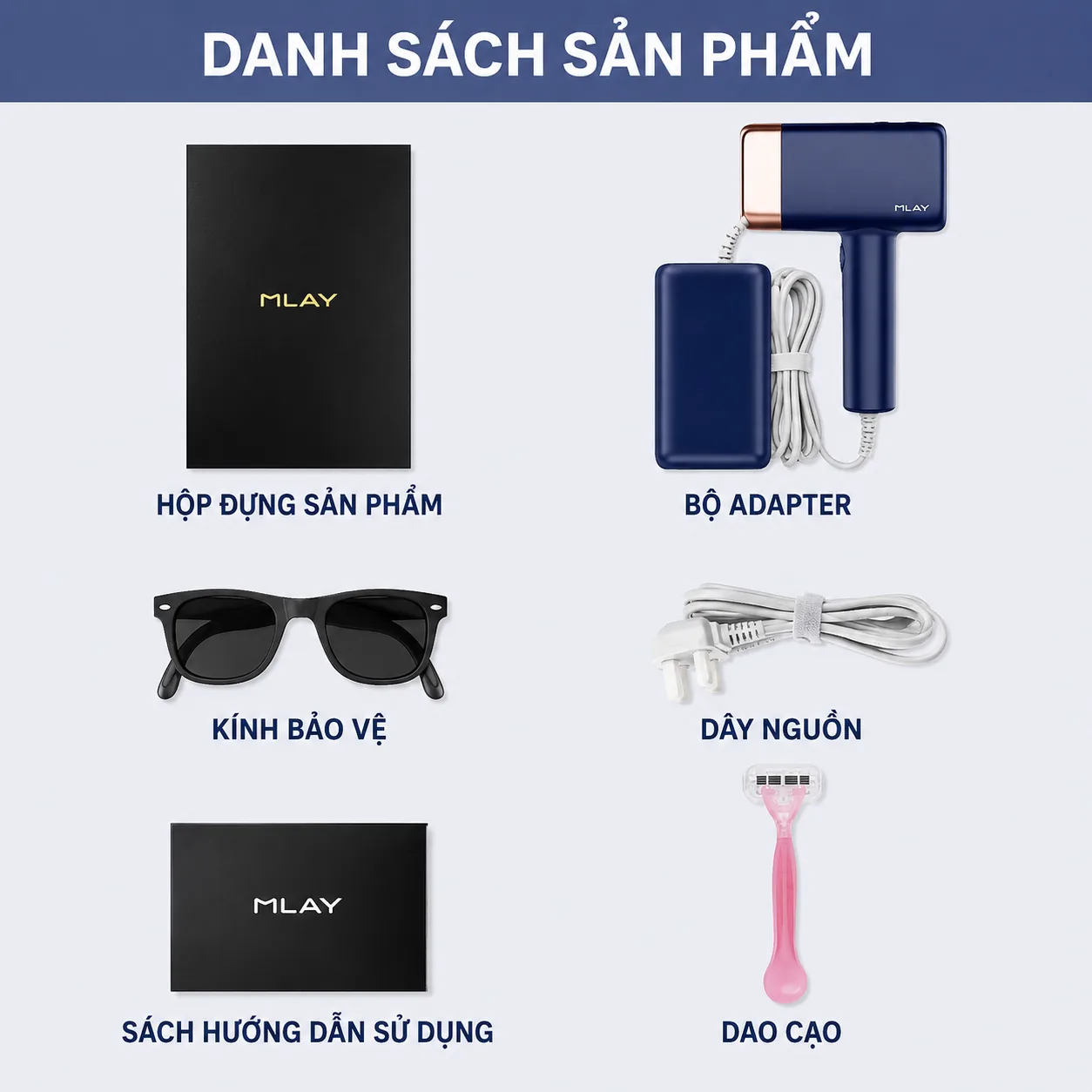 Danh sách sản phẩm và phụ kiện đi kèm MLay T14